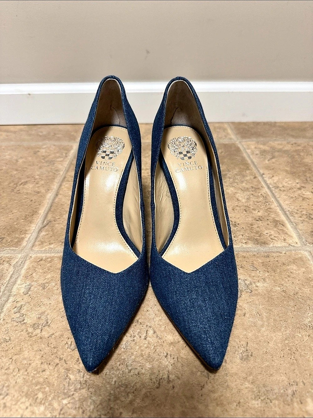 Vince Camuto Blue Pointed Toe Heels